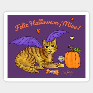 Feliz Halloween Gatito Miau! Sticker